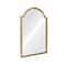 16" x 24" Scalloped Arch Wall Mirror in Gold Metal Frame by Ashland®